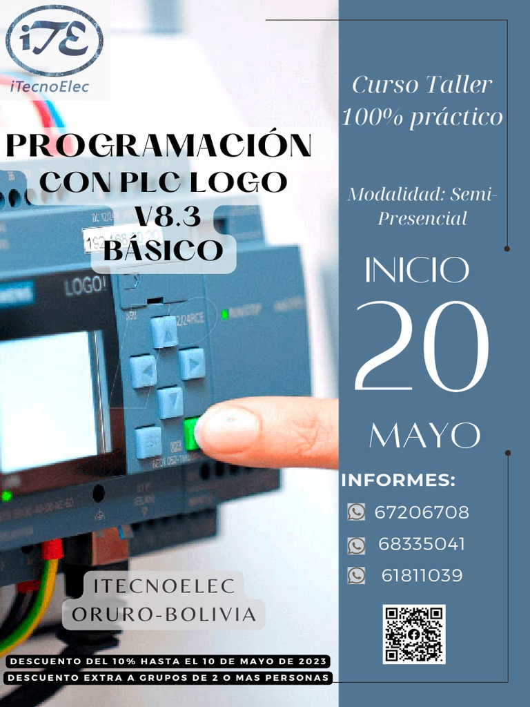 Mayo Programación Con PLC Logo V8.3 Basico PDF | PDF