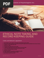 Ethical Note Taking and Record Keeping Guide