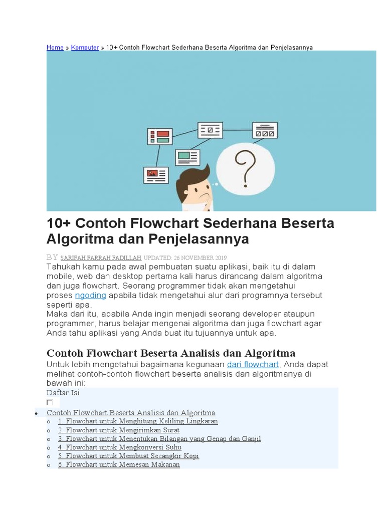 Contoh Contoh Flowchart | PDF