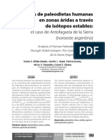 Analisis de Paleodietas Humanas en Zonas PDF