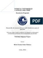 Desarrollo de recursos léxicos multi-dialécticos para el quechua