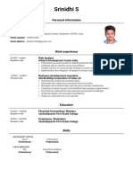 (FREE COPY) Srinidhi S Resume PDF