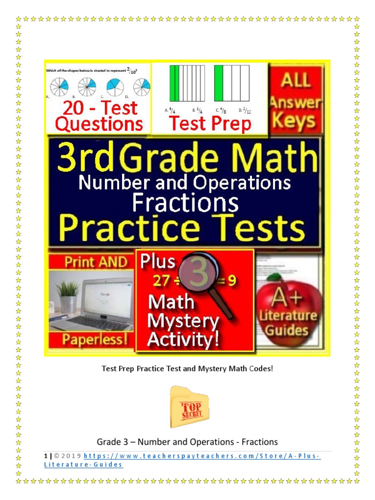 18 3rd Grade NWEA MAP Math Test Prep_ Geometry and Fractions RIT 171