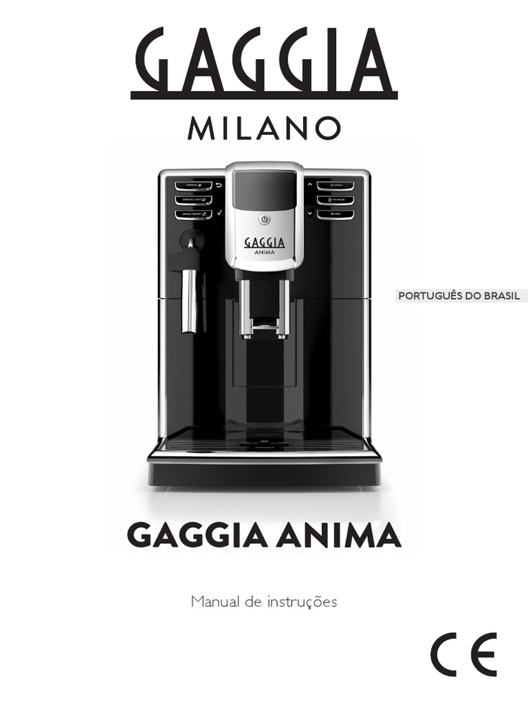 Gaggia Anima Panarello Manual de Instrucoes PDF PDF