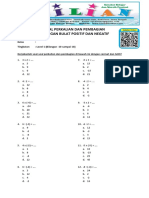 Soal Perkalian Dan Pembagian Bilangan Bulat Positif Dan Negatif Level 1 PDF