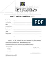 Formulir Pendaftaran Anggota PDF