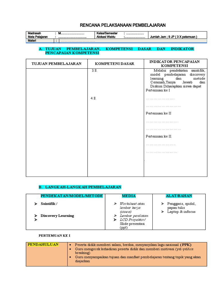 FORMAT RPP Abad 21. 2022-2023 | PDF | Karier & Perkembangan | Komputer