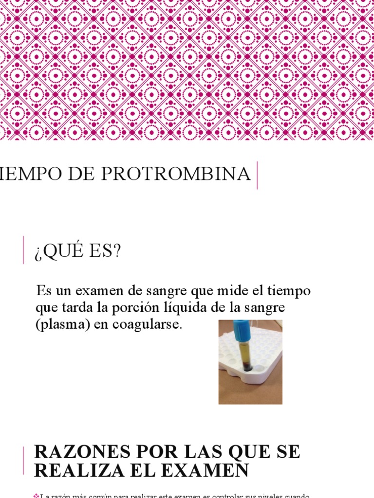 Tiempo de protrombina exposicion.pptx | PDF