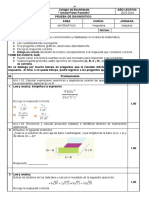 PRUEBA DIAGNOSTICO PARA Bachillerato 20232024