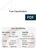 Clasificación de Combustibles Líquidos