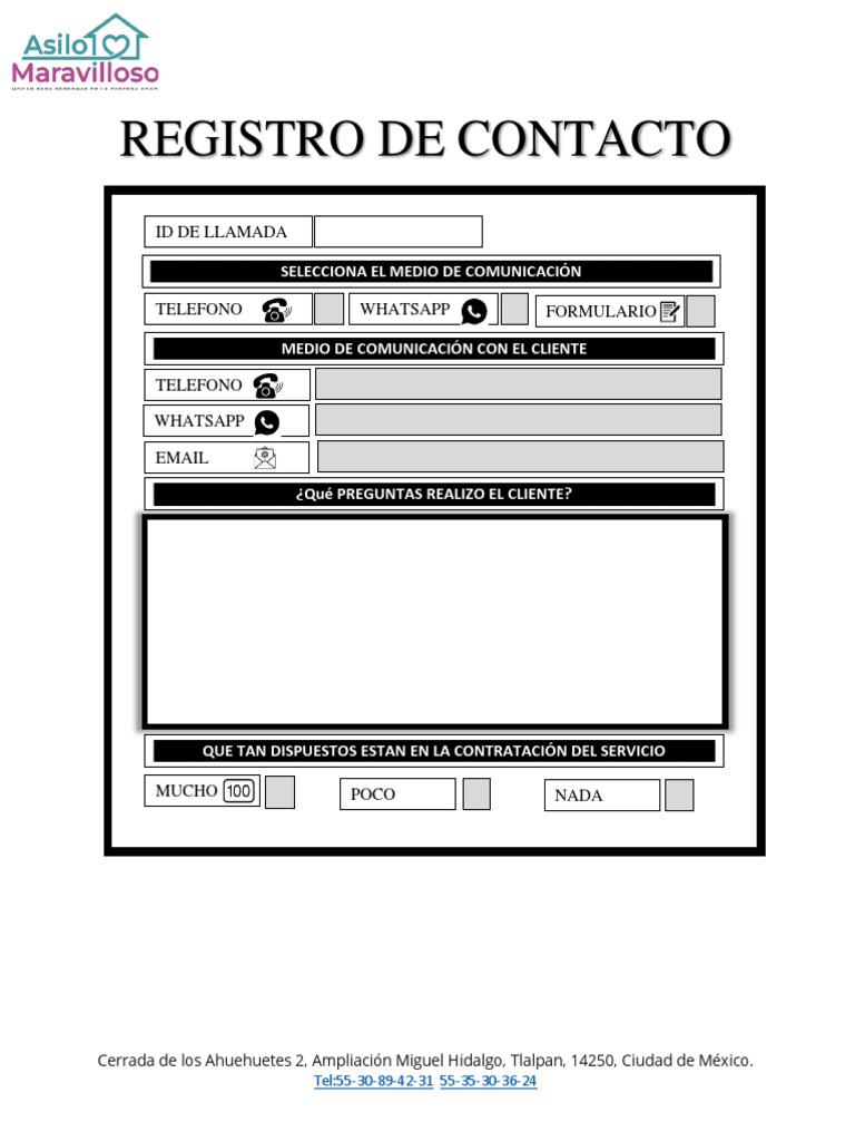 Registro de Llamadas PDF PDF