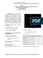 UNIDAD 3 - TAREA 3 - Introducción A La Lógica Digital y Circuitos Combinacionales