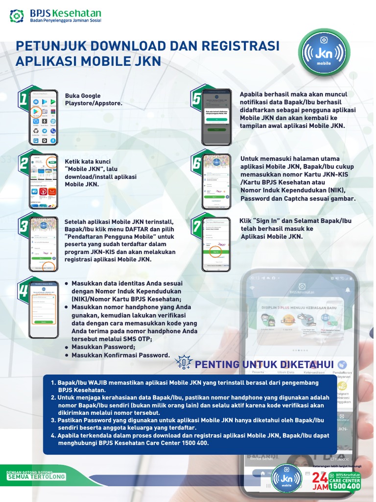 Panduan Pendaftaran Mobile JKN | PDF