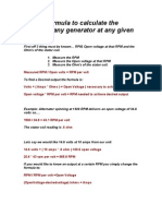 Handy Formula To Calculate RPM