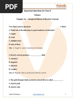 Importante Questions For CBSE Class 8 Science Chapter 14