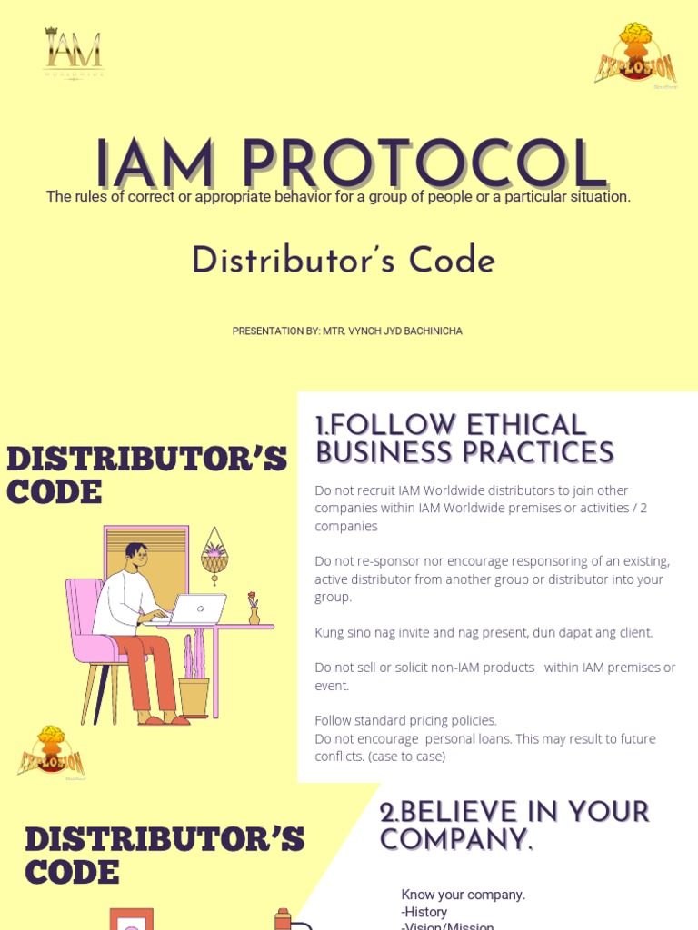 IAM Worldwide Distributor's Code | PDF