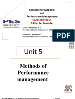 Performance Management Methods