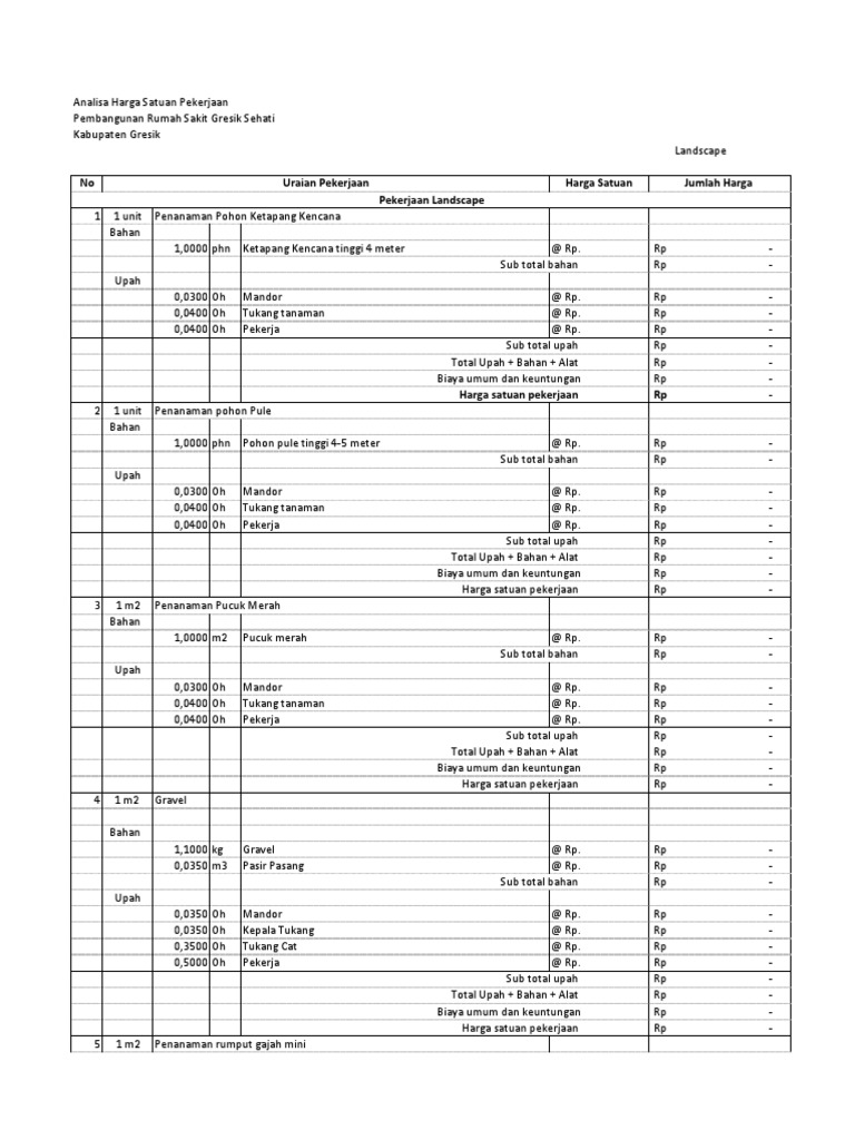 05 Ahsp Landscape | PDF