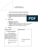 Detailed Lesson Plan in Grade 8 Physical PDF