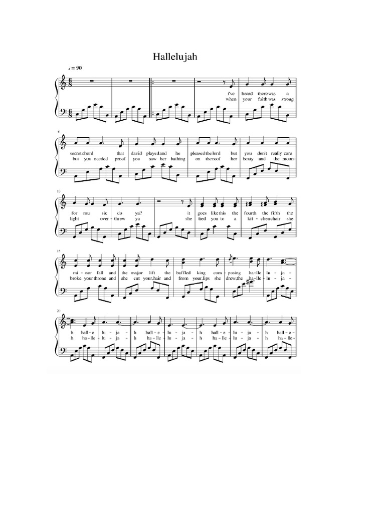 Hallelujah | PDF
