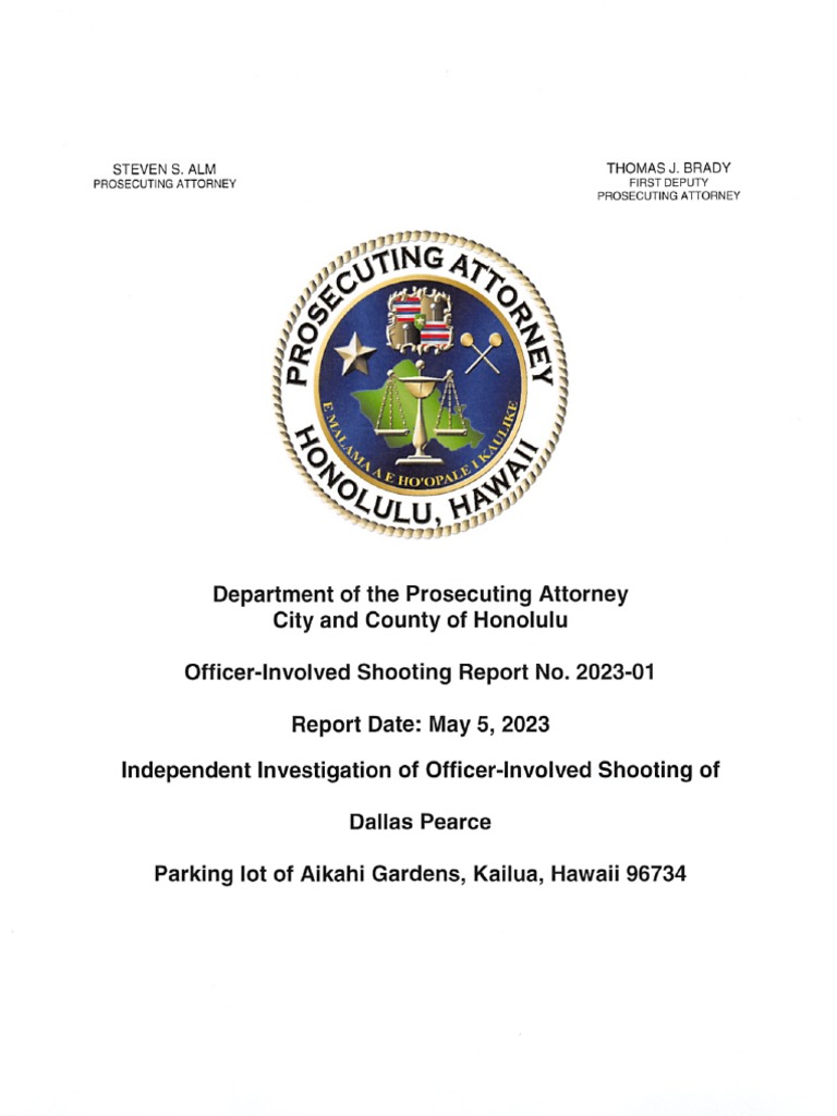 Dallas Pearce, Redacted Investigation Report Final PDF