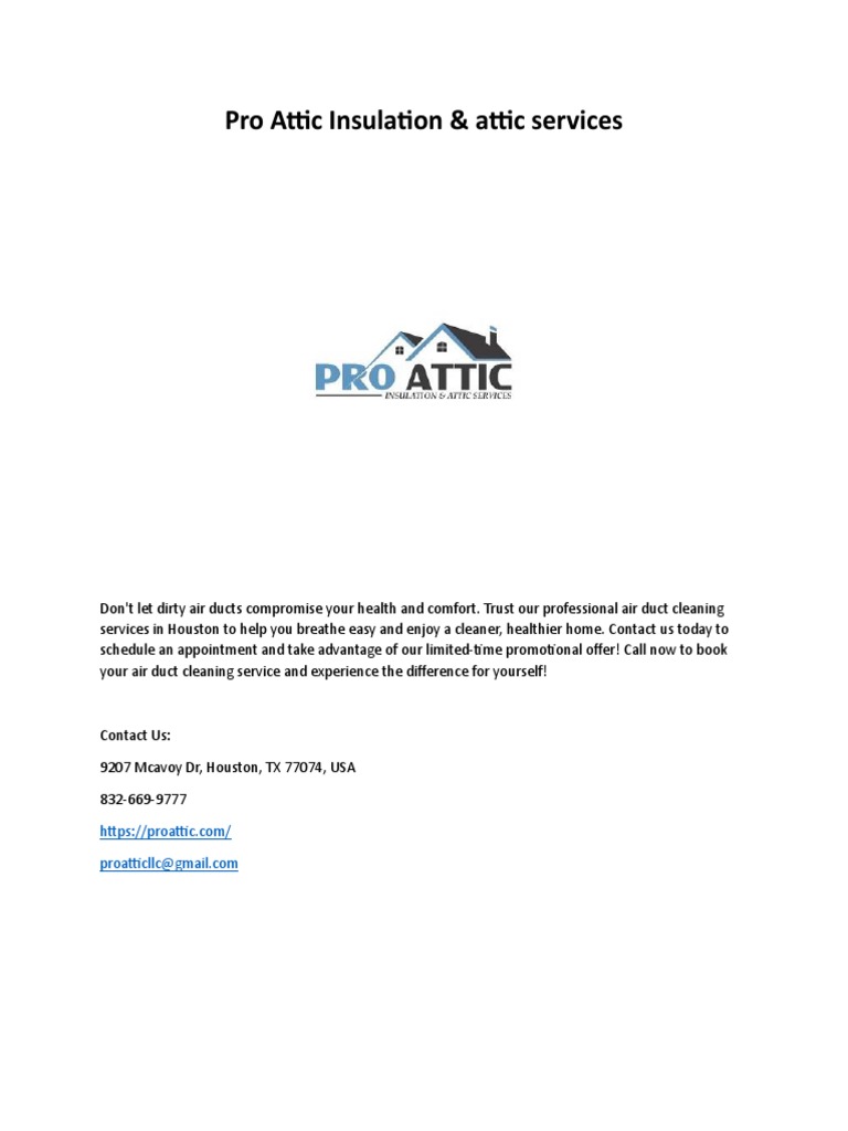 Pro Attic Insulation | PDF