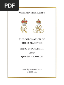 Coronation Order of Service