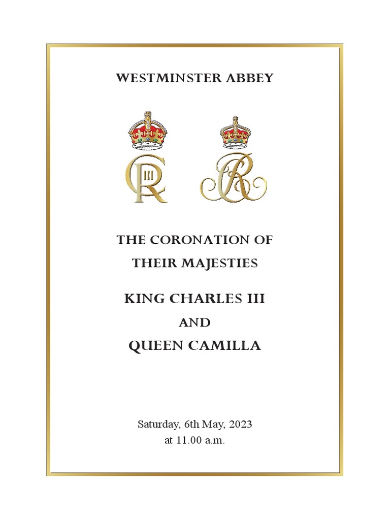 King Charles III Coronation Service | PDF | Art | Classics