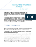 Function of The Steering System