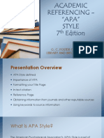 APA 7th Ed. ACADEMIC REFERENCING PDF