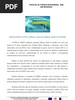 Reflexão final da UFCD Ambiente, Segurança Higiene, Saúde no Trabalho