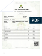 NECO Results - Owolabi Okiki PDF