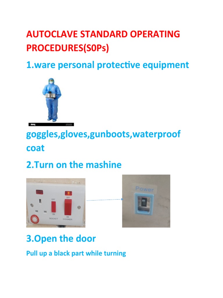 Autoclave Standard Operating Procedures PDF