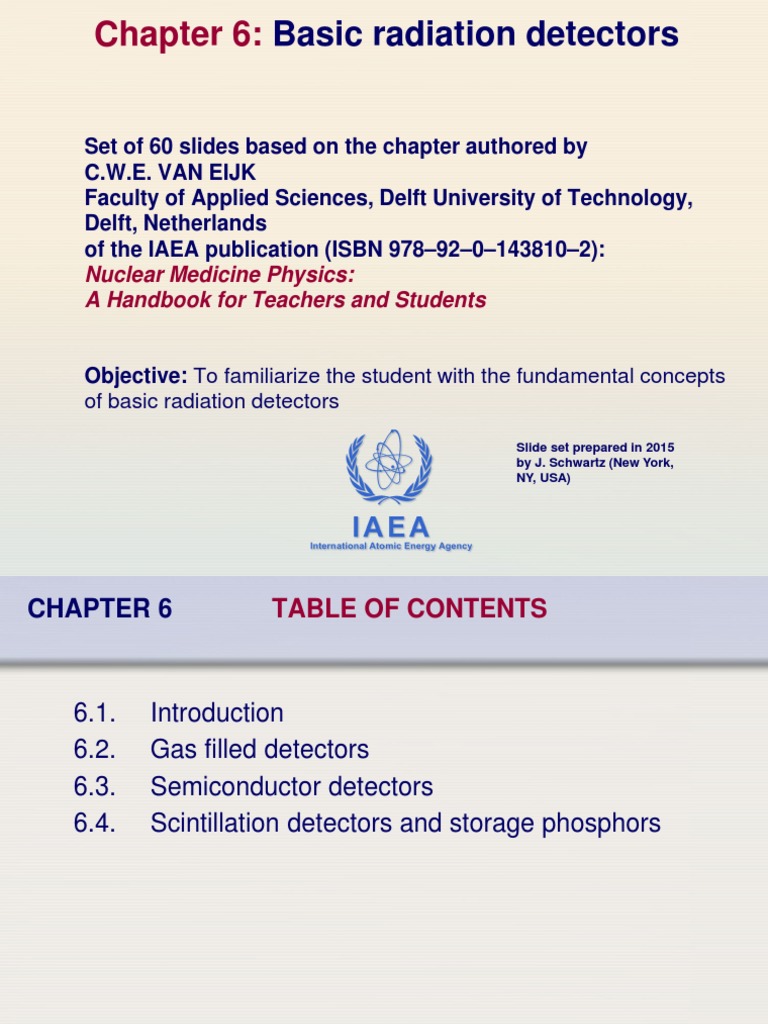 Chapter 06. Basic Radiation Detectors PDF PDF