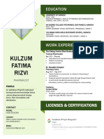Kulzum Fatima Rizvi Resume PDF