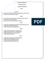 System Programming Imp PDF