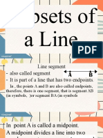 Subsets of A Line