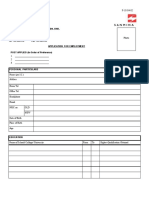 Sanmina Application Form - IDL Plant2