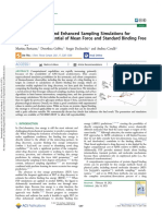 Machine Learning and Enhanced Sampling Simulations For Computing The Potential of Mean Force and Standard Binding Free Energy PDF