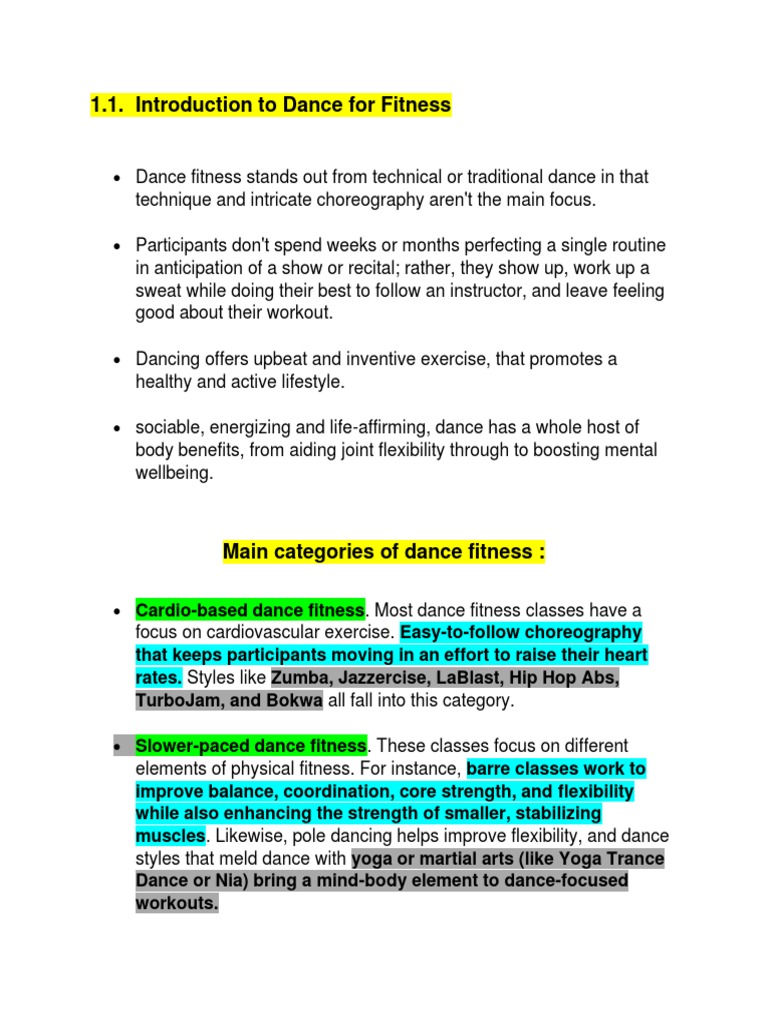 Pe Week 1 Reviewer Pdf Pdf Dances Physical Fitness