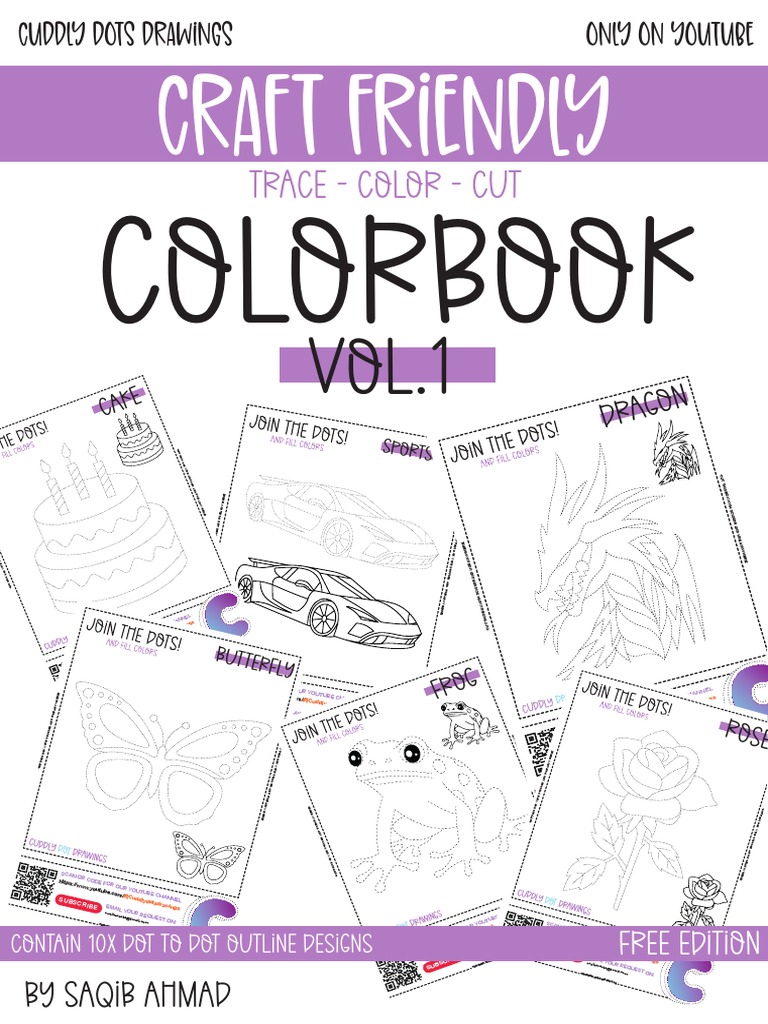 Cuddly Dots Drawings - Colorbook Vol.1 | PDF