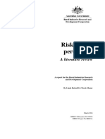 Risk & Risk Perception: A Literature Review