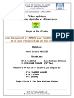 Lean Management Et AMDEC Pour L'amélioration Continue de La Ligne D'embouteillage de Sidi Ali 33-50cl - ADOSSI Awovi Debora PDF