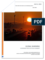 GLOBAL WARMING Ecology Assignment PDF