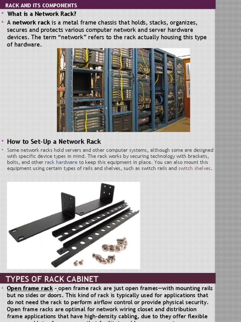 An In-Depth Guide to Network Rack Components, Types, and Accessories | PDF