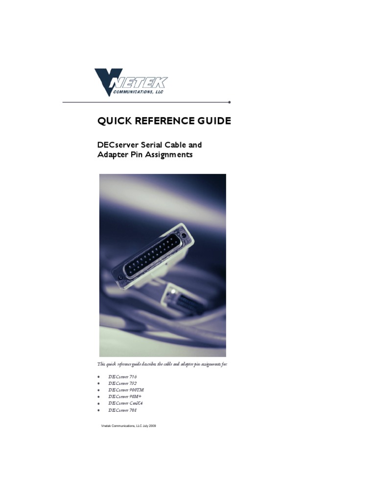 Cables Decserver PDF | PDF | Computers