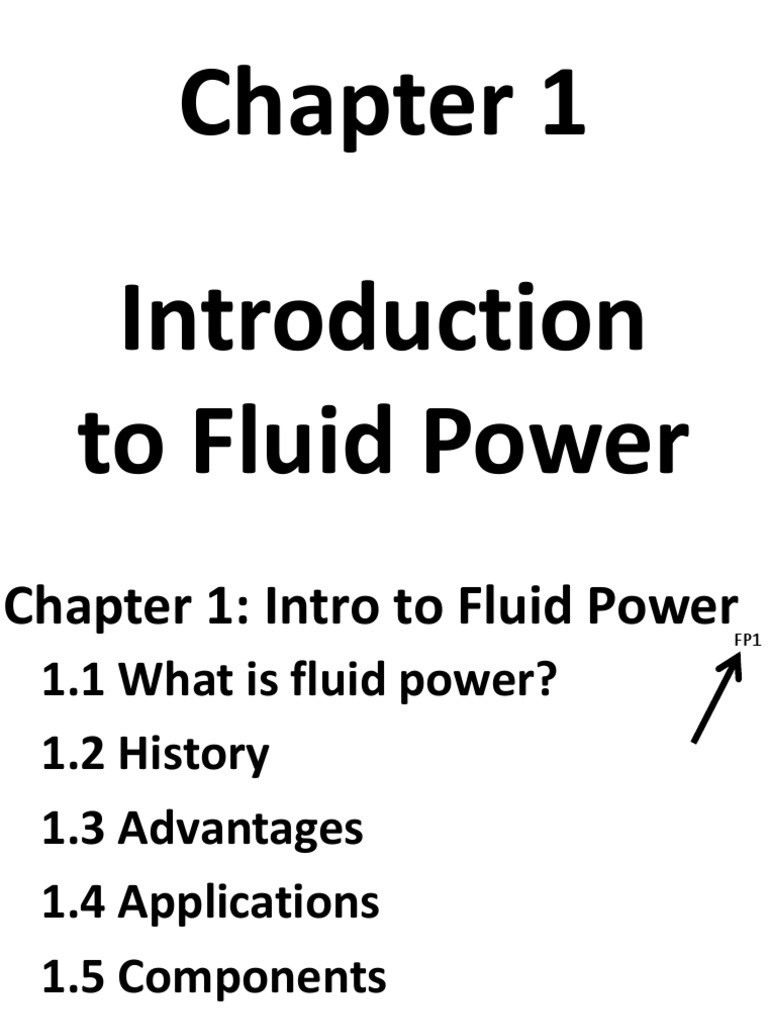 Chapter 1. Intro To Fluid Power PDF Pneumatics Actuator