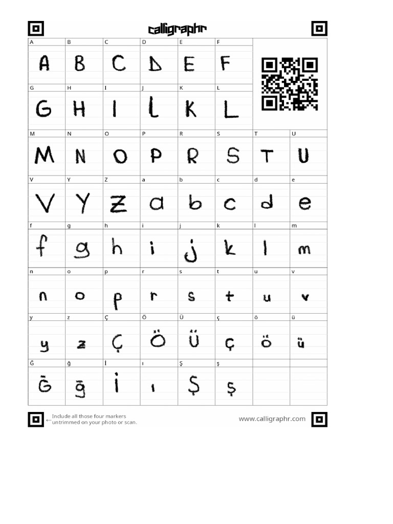 Calligraphr Template PDF PDF