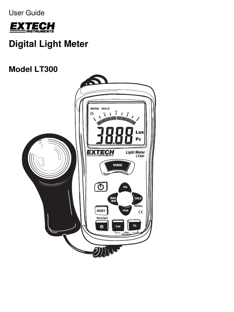 Extech LT300 Manual PDF | PDF | Home & Garden | Technology & Engineering
