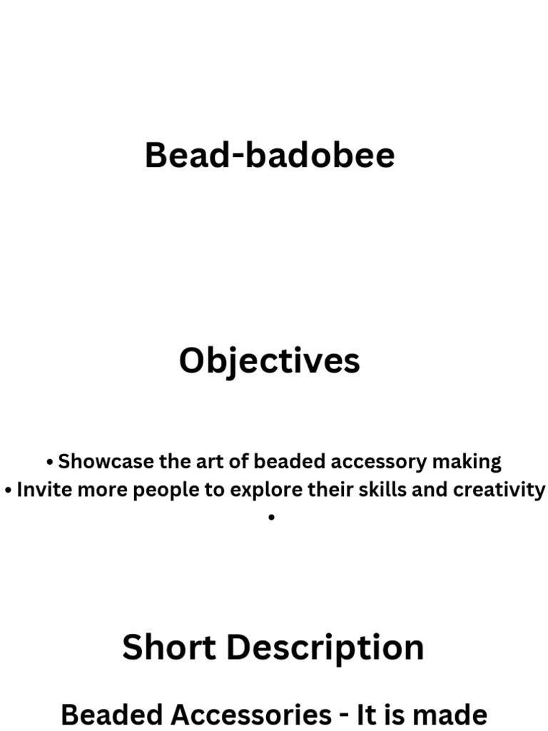Beaded Accessories PDF | PDF